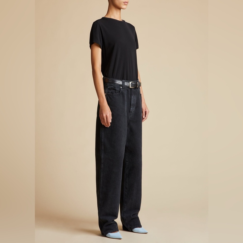 KHAITE black washed Martin oversized l ‎ jeans 27